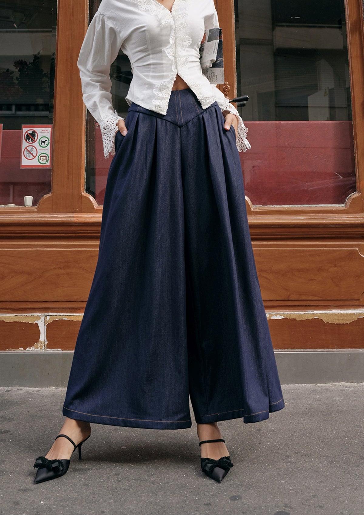 Blues Nocturne Weite Jeans