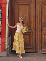 Gilded Flower Notes Skirt