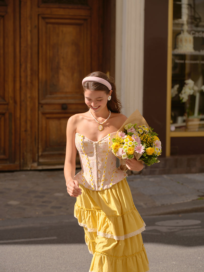 Gilded Flower Notes Skirt