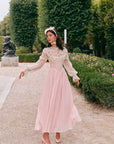 Rosa Ritter-Korsettkleid