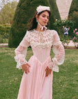 Rosa Ritter-Korsettkleid