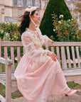 Rosa Ritter-Korsettkleid
