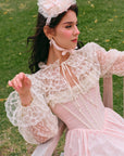 Rosa Ritter-Korsettkleid