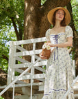 Lacemade "Petrea Volubilis" - Dainty blue floral dress for tea parties