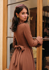 Classic Black Coffee Corset Dress