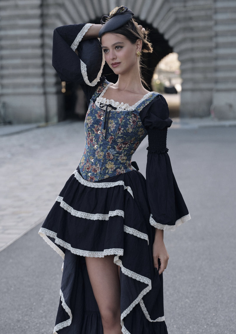 Sapphire Blue Waltz Corset Dress