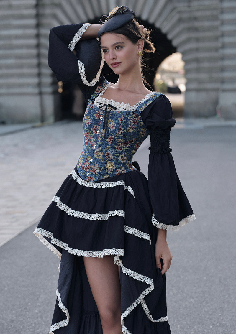 Sapphire Blue Waltz Corset Dress