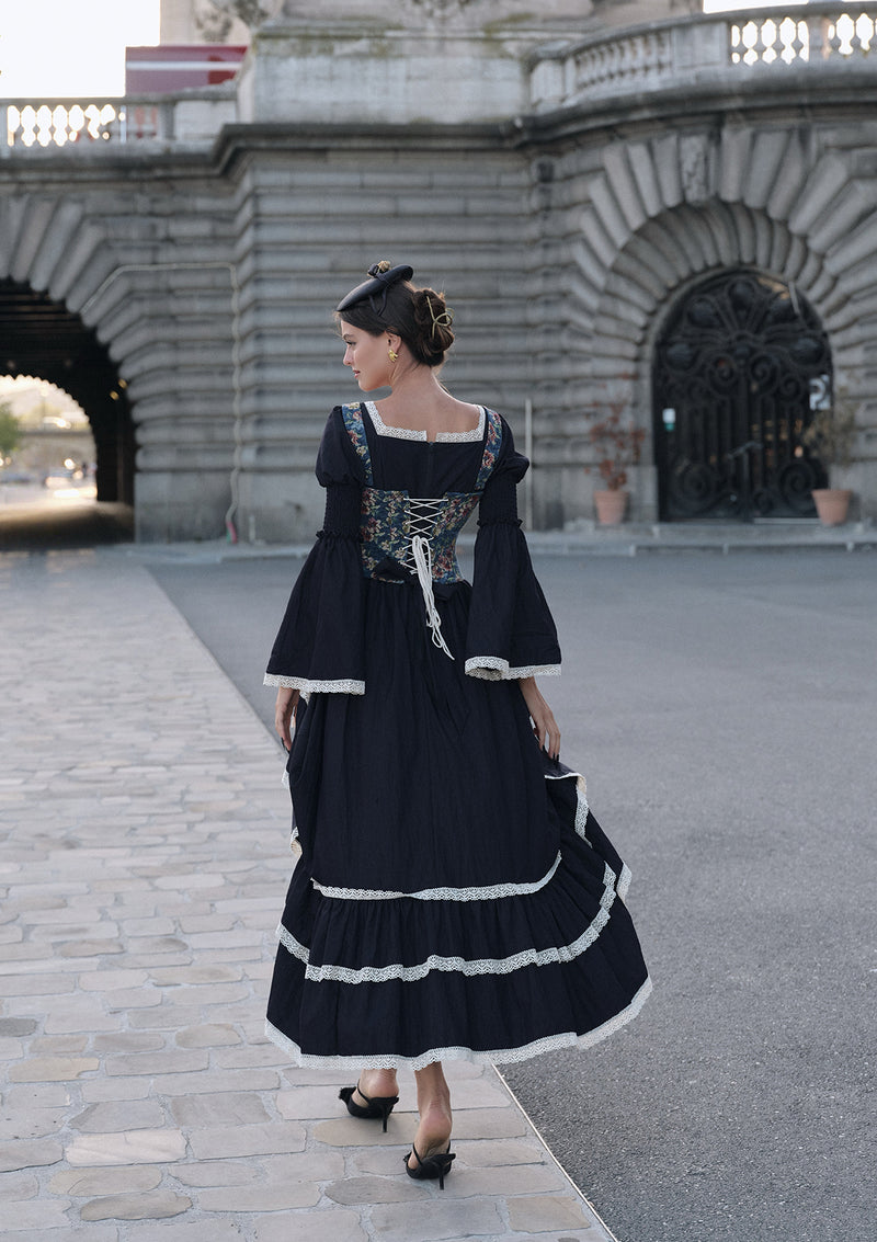 Sapphire Blue Waltz Corset Dress