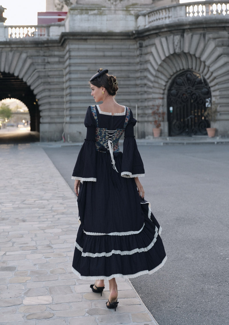 Sapphire Blue Waltz Corset Dress