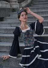 Sapphire Blue Waltz Corset Dress