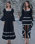 Saphirblaues Walzerkorsettkleid