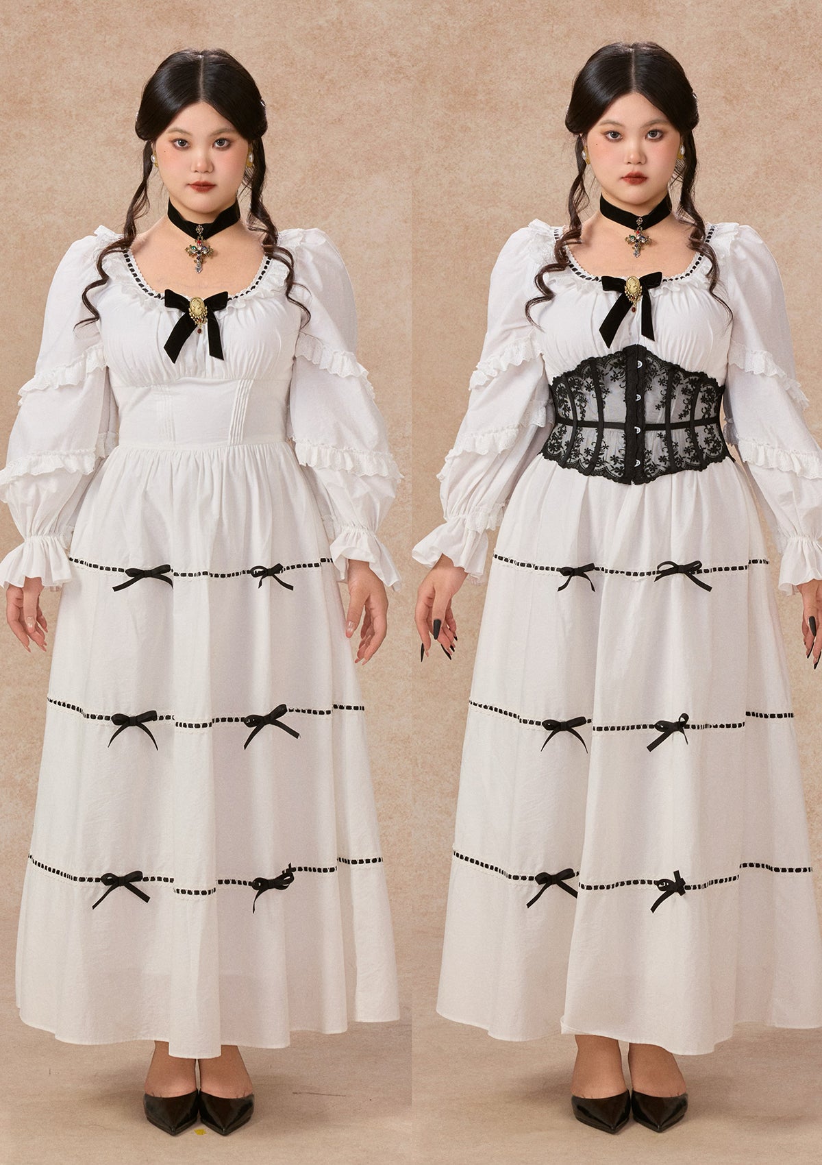 Curve&amp;Plus Ghost Carol Dress