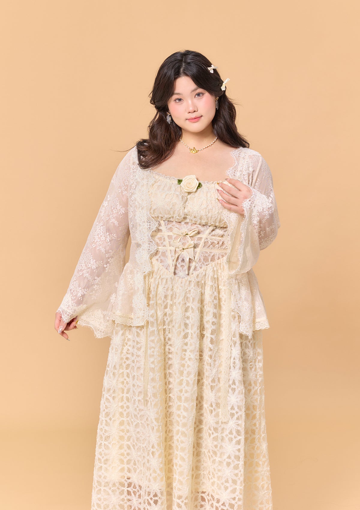 Curve & Plus Jasmine's Dream Net Corset