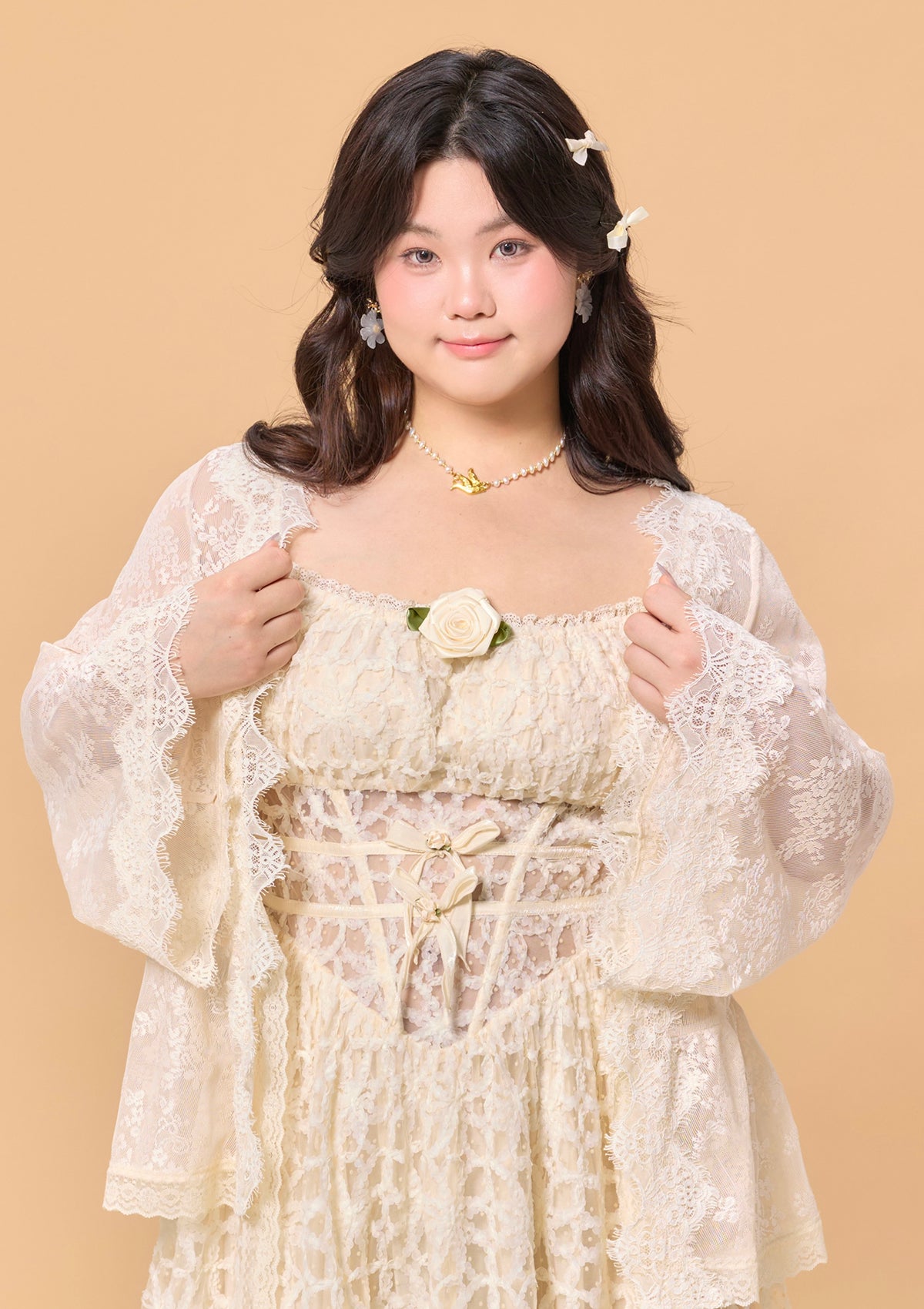 Curve &amp; Plus Jasmine's Dream Net Corset