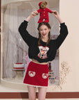 Curve & Plus Berry Brownie Hoodie