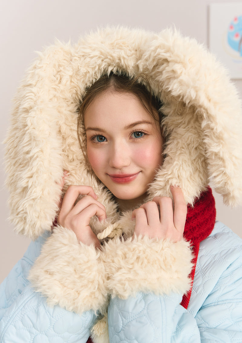 Berry Katie Rabbit Cotton Coat