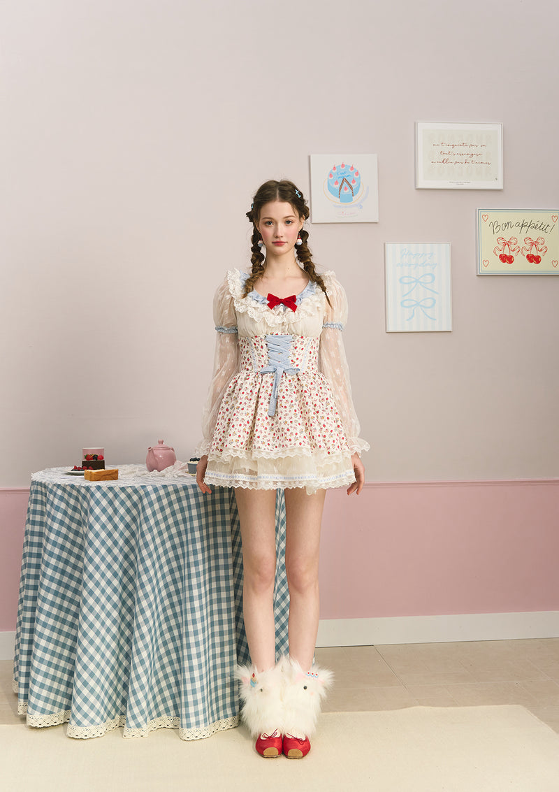 Berry Katie Rabbit Corset Dress