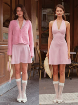 Pink Grid Diary Dress
