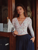 Girl's Notebook Knit Top