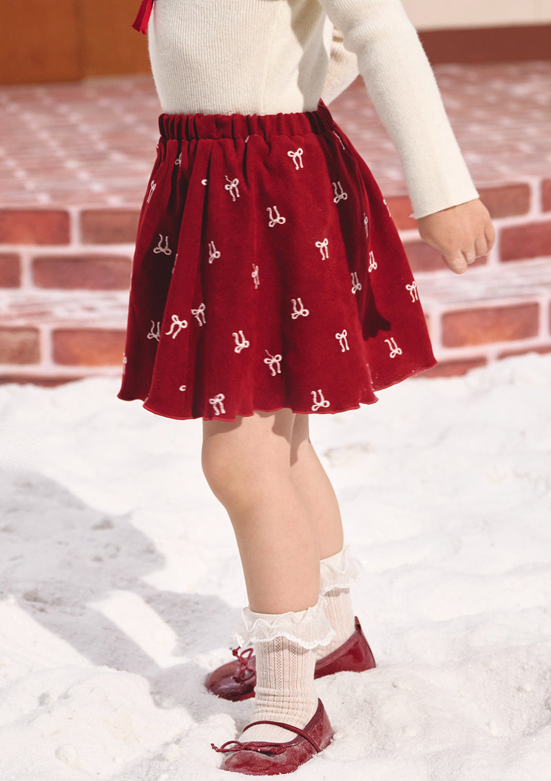 Toddler Girl Strawberry Newspaper Office Skirt