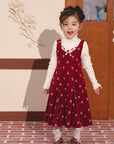 Toddler Girl Strawberry Newspaper Office Dress