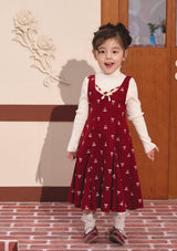 Toddler Girl Strawberry Newspaper Office Dress