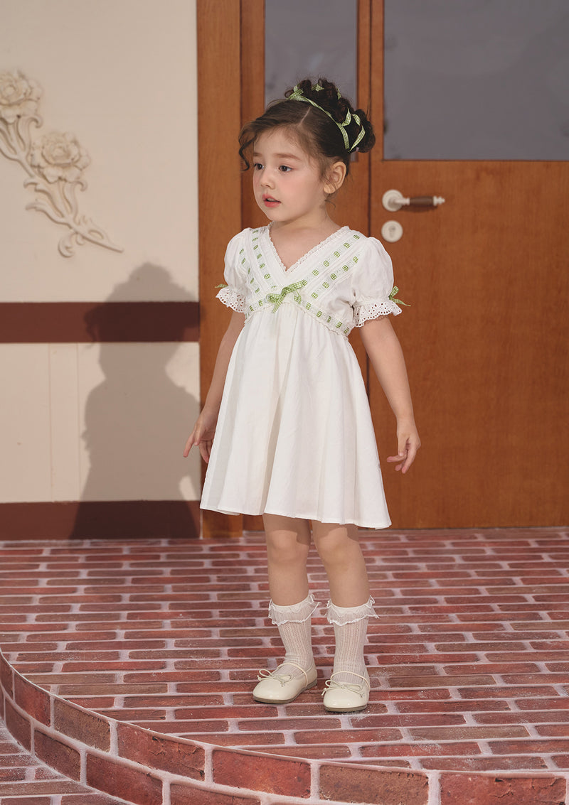 Toddler Girl Green Apple Paradise Dress 130 Toddler Girl Green Apple Paradise Dress 130