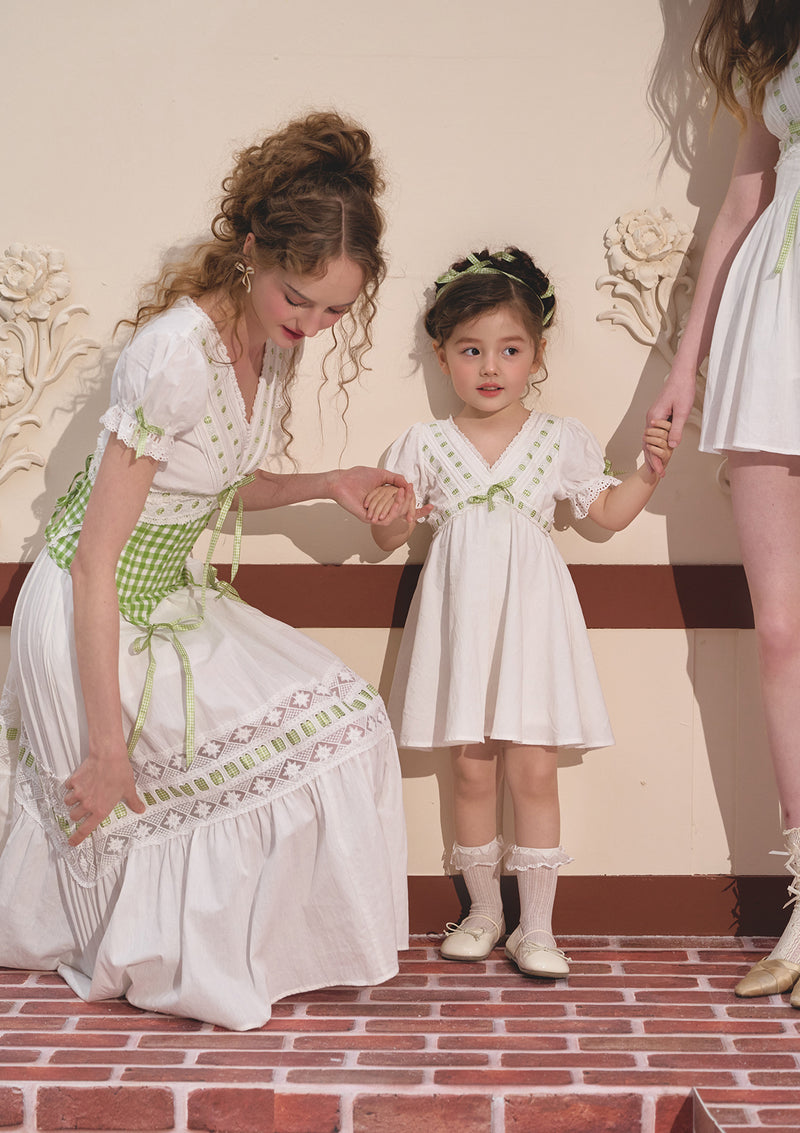 Toddler Girl Green Apple Paradise Dress 120 Toddler Girl Green Apple Paradise Dress 120