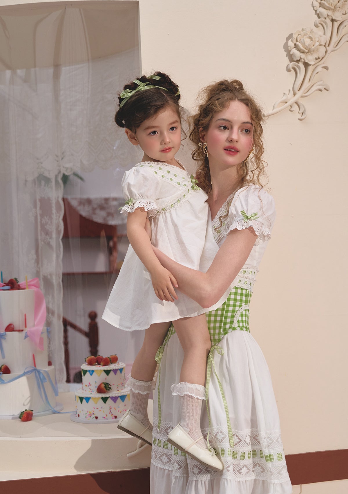 Toddler Girl Green Apple Paradise Dress 130