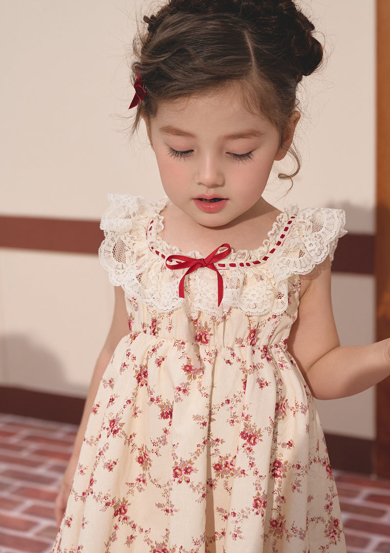 Toddler Girl Red Garnet Dress