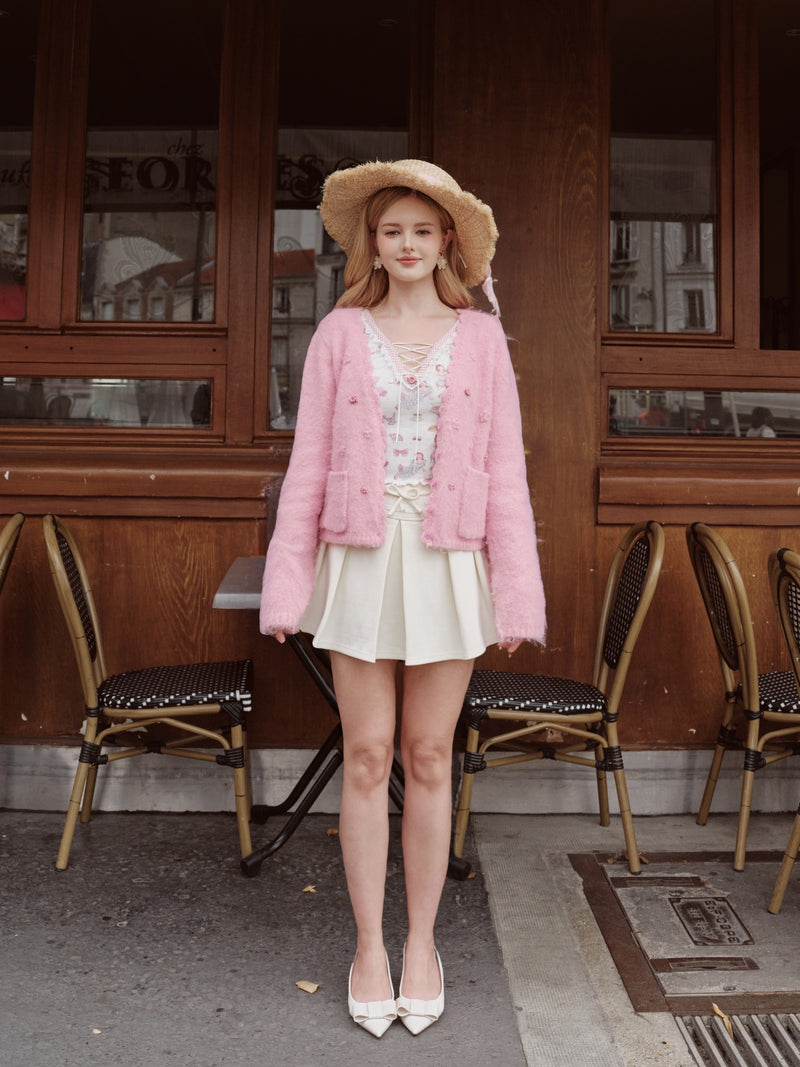 Girl's Notebook Knit Top