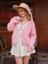 Pink Acacia Knit Cardigan