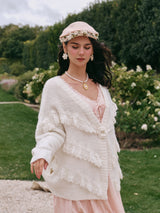 Meno's Letter Knit Cardigan