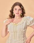 Curve & Plus Green Grapes Dress
