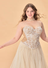 Curve & Plus "White Moon, Weaving Dreams" Corset