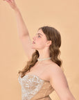 Curve & Plus "White Moon, Weaving Dreams" Corset