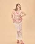 Curve & Plus Floral Mirror Skirt
