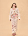 Curve & Plus Floral Mirror Skirt