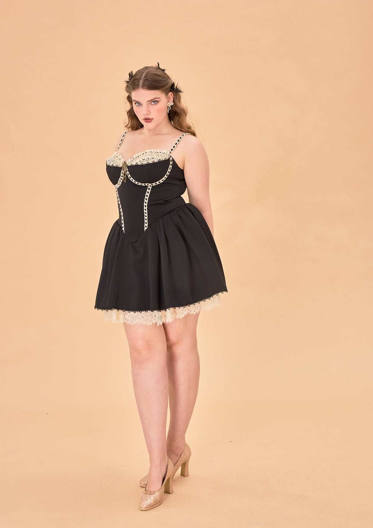 Curve &amp; Plus Kate the Schemer Corset Dress