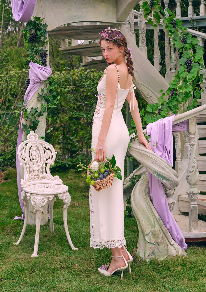 Grape Chanson Knit Dress