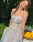 The Blue Lily Gauze Skirt
