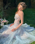 The Blue Lily Gauze Skirt