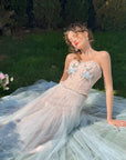 The Blue Lily Gauze Skirt