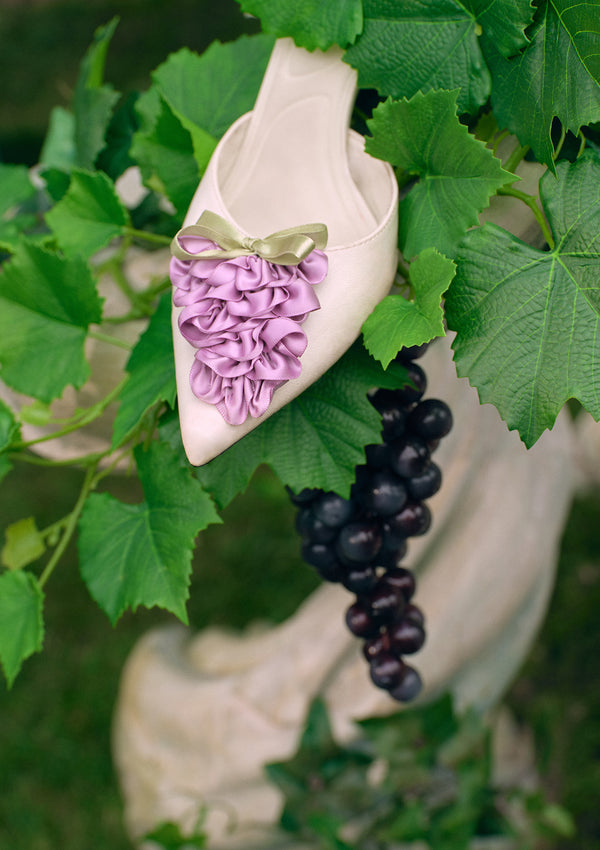 Purple Jacquard Vine Hairpin