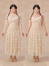 Curve&Plus Lace Bouquet Dress