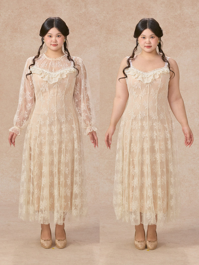 Curve&Plus Lace Bouquet Dress