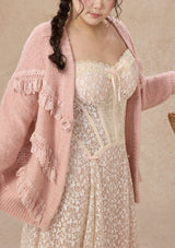 Curve&Plus Meno's Letter Knit Cardigan
