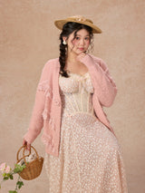 Curve&Plus Meno's Letter Knit Cardigan