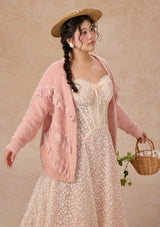 Curve&Plus Meno's Letter Knit Cardigan