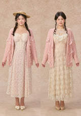Curve&Plus Meno's Letter Knit Cardigan